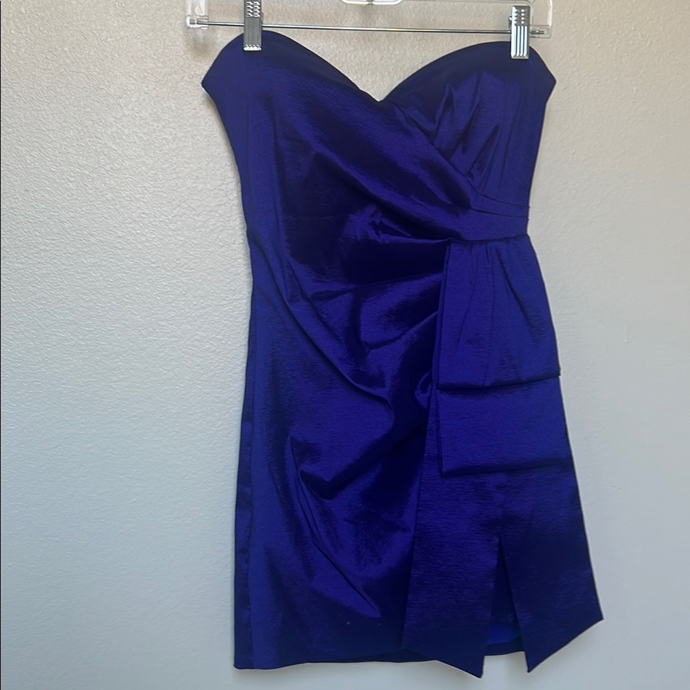 NBD Blue Strapless Dress